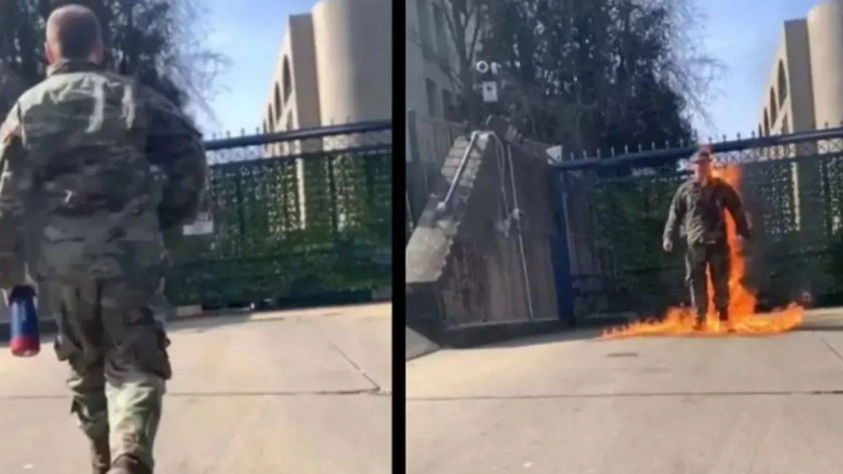 Gazze için kendisini ateşe veren ABD'li askerin vasiyeti ortaya çıktı! Filistin'e bağışladı