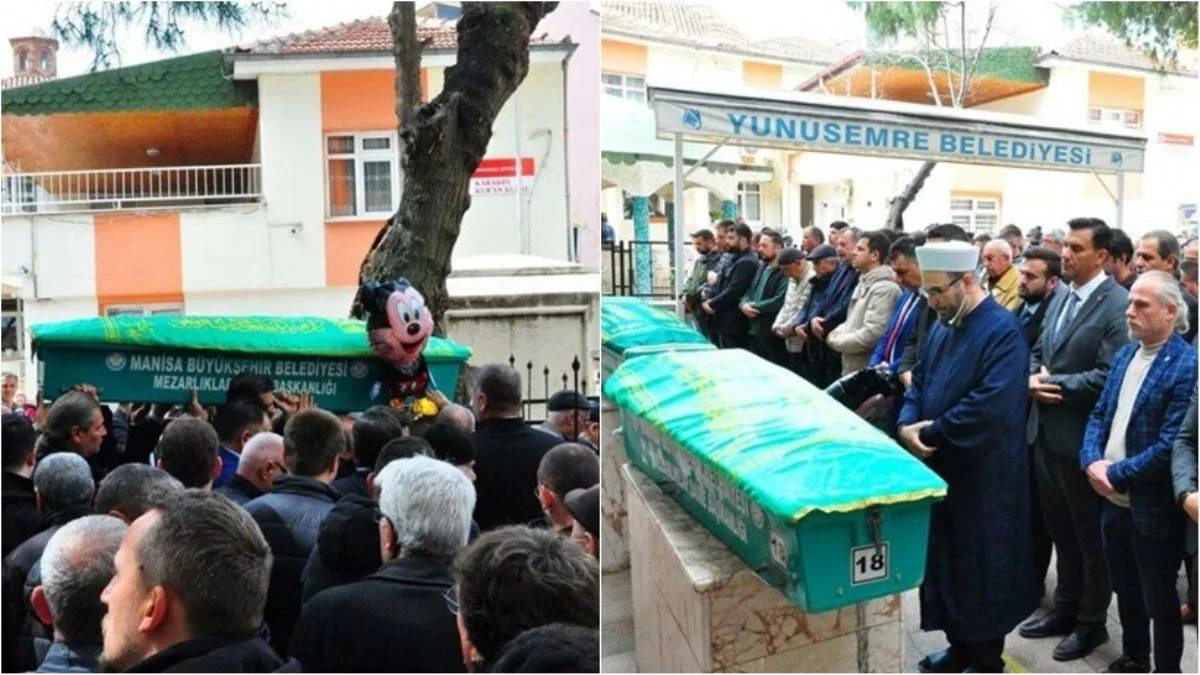 15 aylık bebekle dedesi aynı gün öldü: Tabutuna Mickey Mouse bağlandı