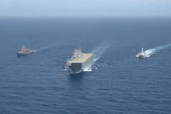 TCG Anadolu, İyon Denizi'nde