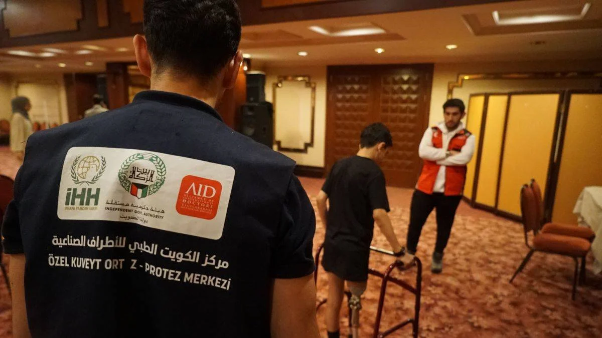 AID Uluslararası Doktorlar Derneği'nden Gazzeli yaralılara protez desteği