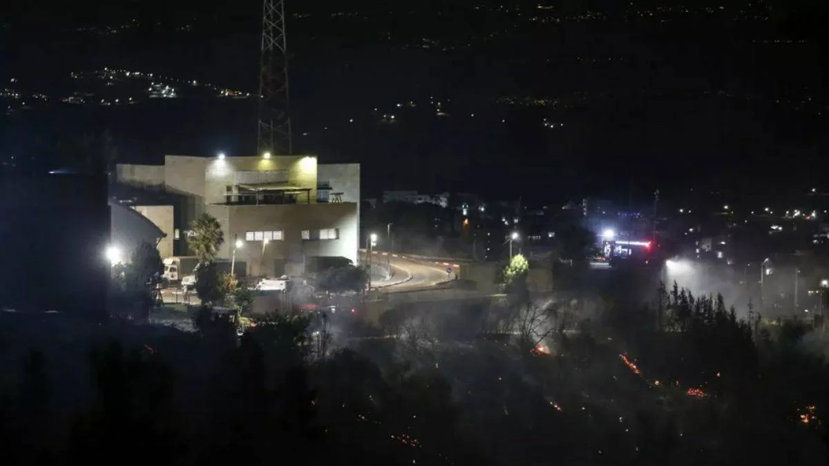Doğu Kudüs'te bulunan İsrail askeri üssünün yakınında yangın çıktı