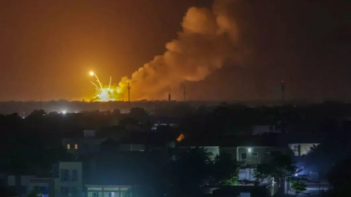 Encemine Havalimanı yakınında patlama sesleri