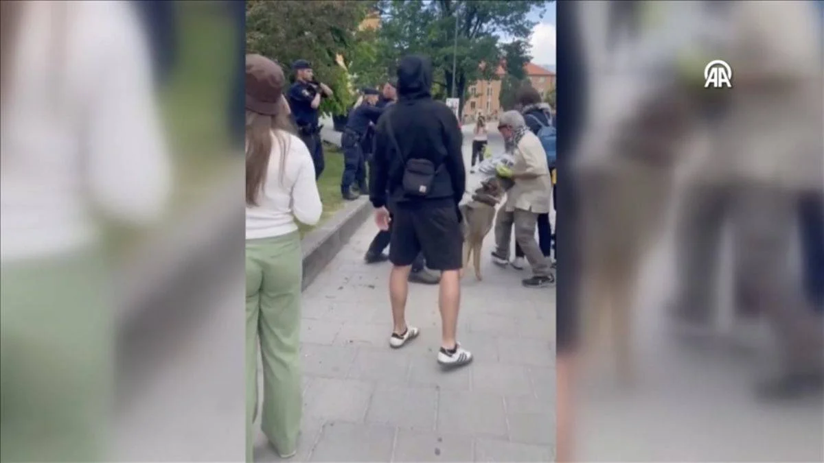 Stockholm'de KTH öğrencilerine Filistin'e destek gösterilerine polis müdahalesi