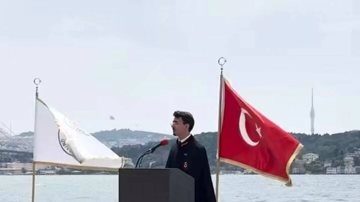 Mezuniyet konuşmasını Gazze'de yaşanan soykırıma ayırdı
