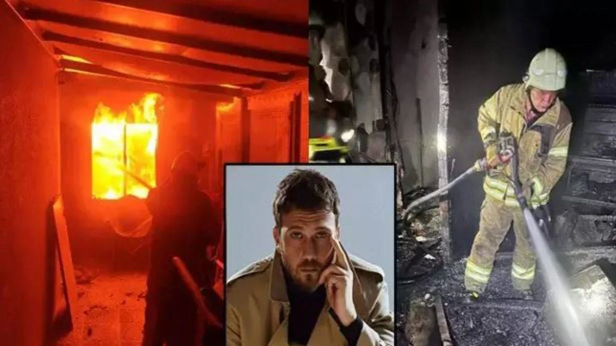 Ünlü oyuncunun villasında yangın!