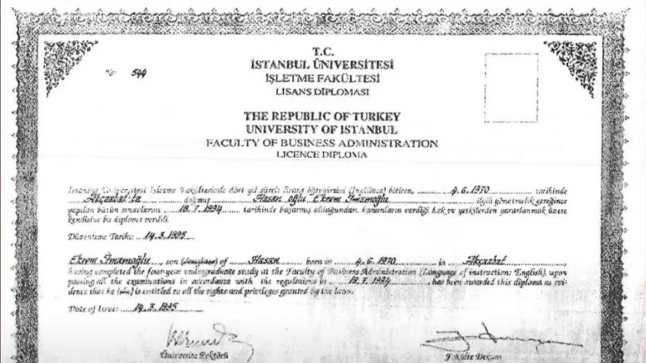 İmamoğlu'nun diploması iptal edilir mi?