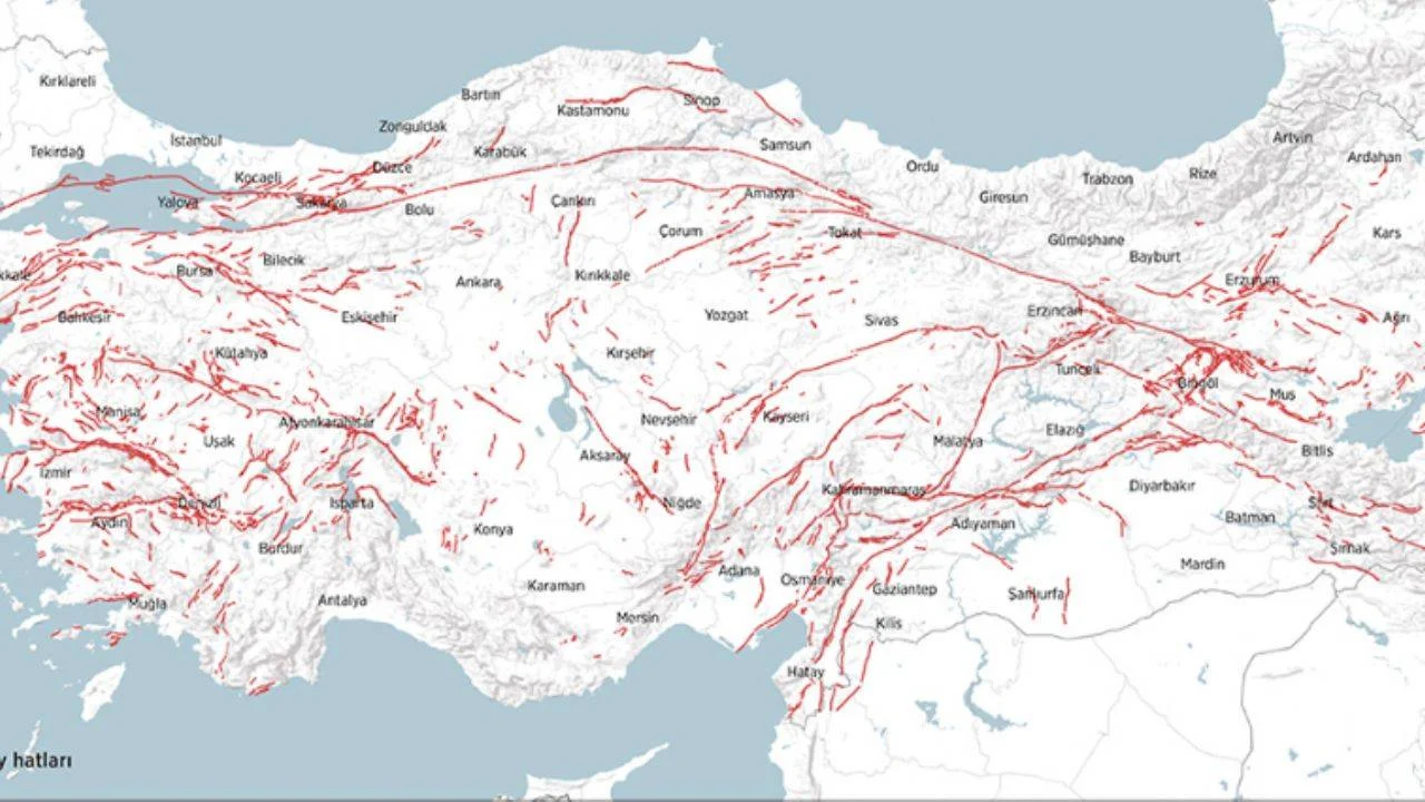 Türkiye'nin kırılması beklenen fayları