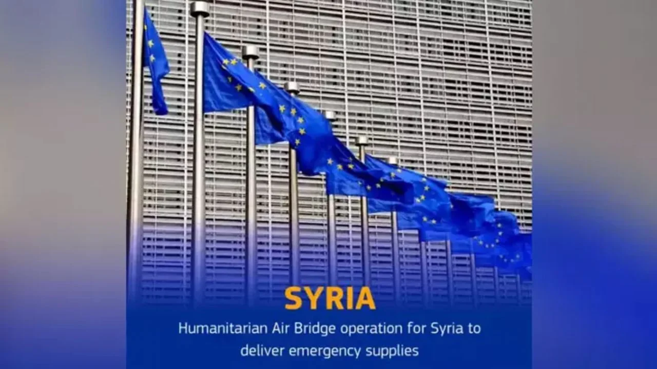 AB, Suriye'ye yardım için hava köprüsü kurdu: 50 ton sağlık malzemesi yola çıktı