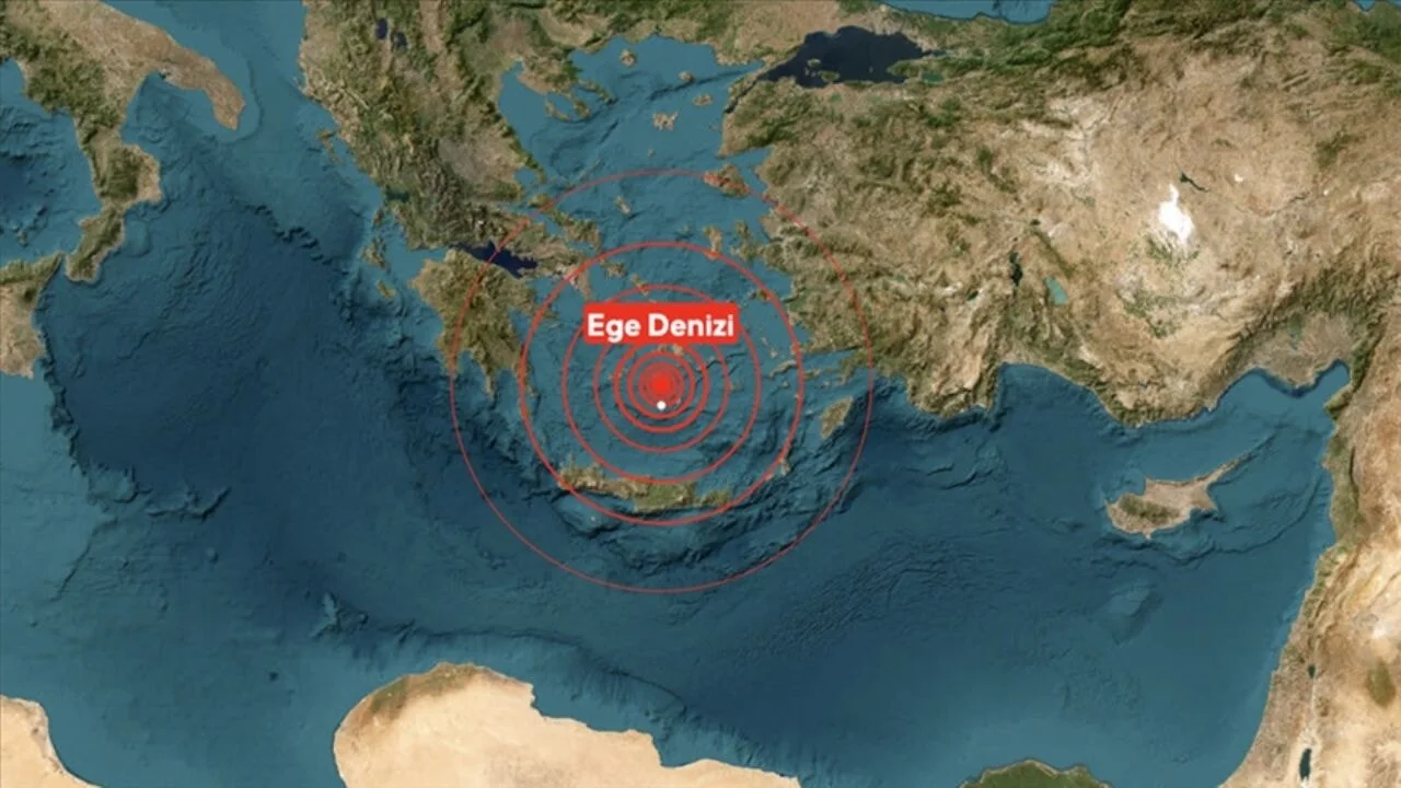Ege Denizi'nde 2 dakika arayla iki deprem!
