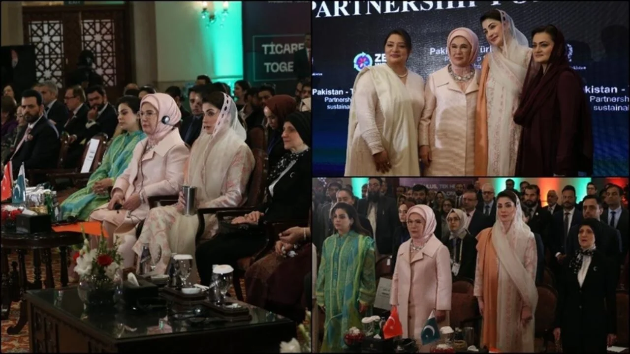 Emine Erdoğan, Pakistan'da iki ülke arasındaki işbirliğinin de örnek teşkil etmesi gerektiğini söyledi.
