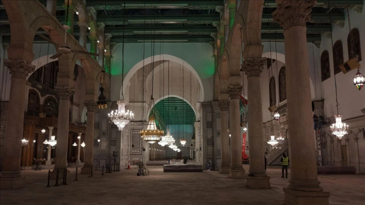 Şam'daki Emevi Camisi yenileniyor