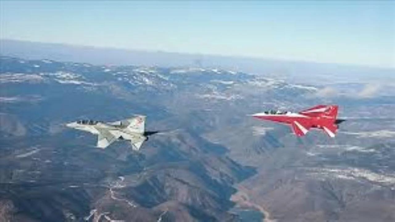 Türk ve İspanyol Hava Kuvvetleri komutanları 2 HÜRJET ile kol uçuşu yaptı