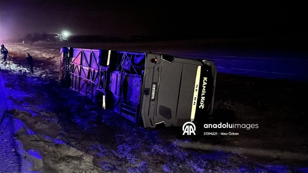 Aksaray'da korkunç yolcu otobüsü kazası