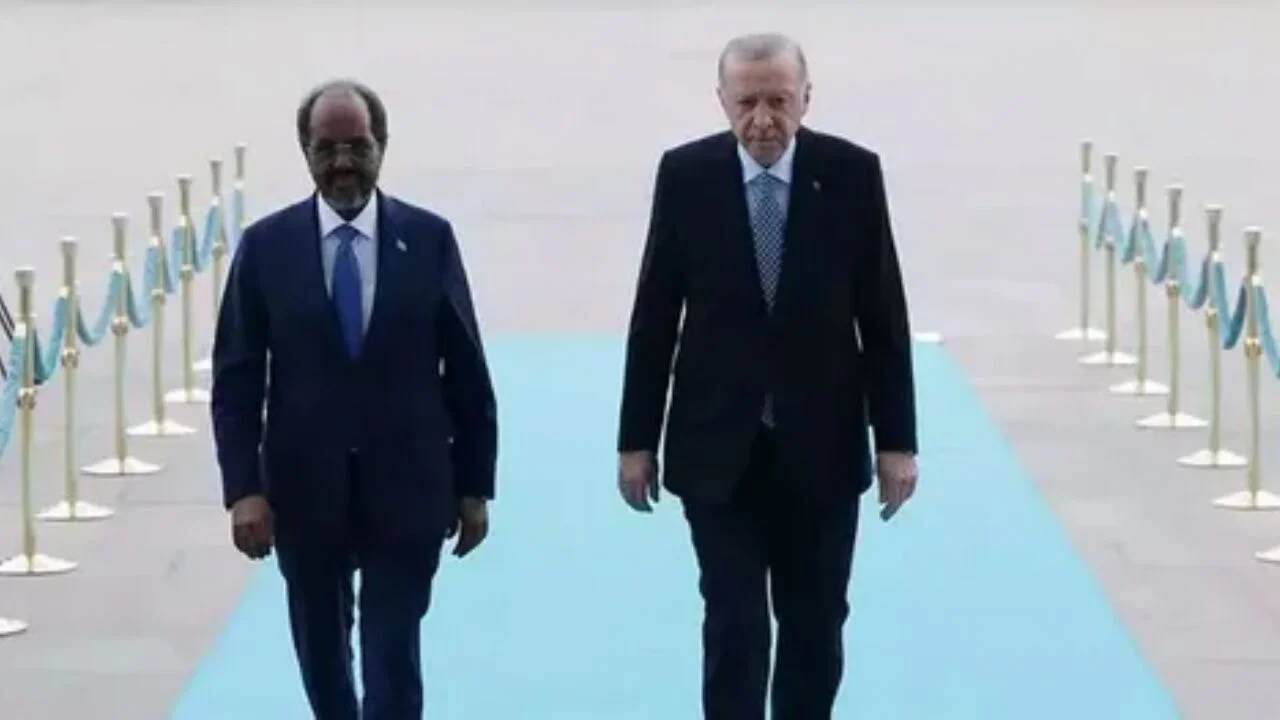 Cumhurbaşkanı Erdoğan, Somali Cumhurbaşkanı Mahmud ile bir araya geldi