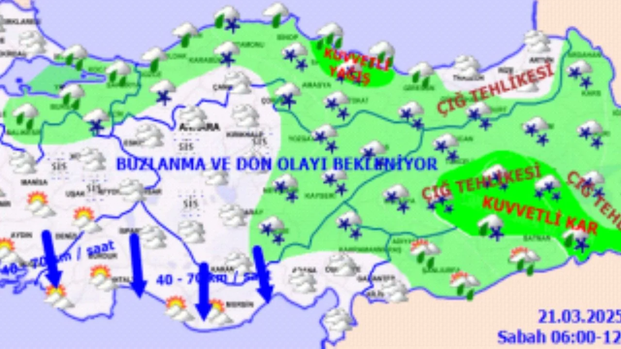 Hava durumu. 21 Mart 2025