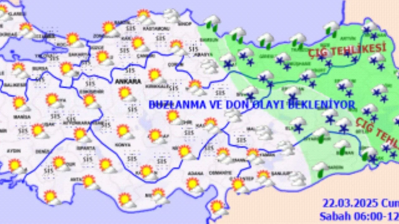 Hava durumu! 22 Mart 2025