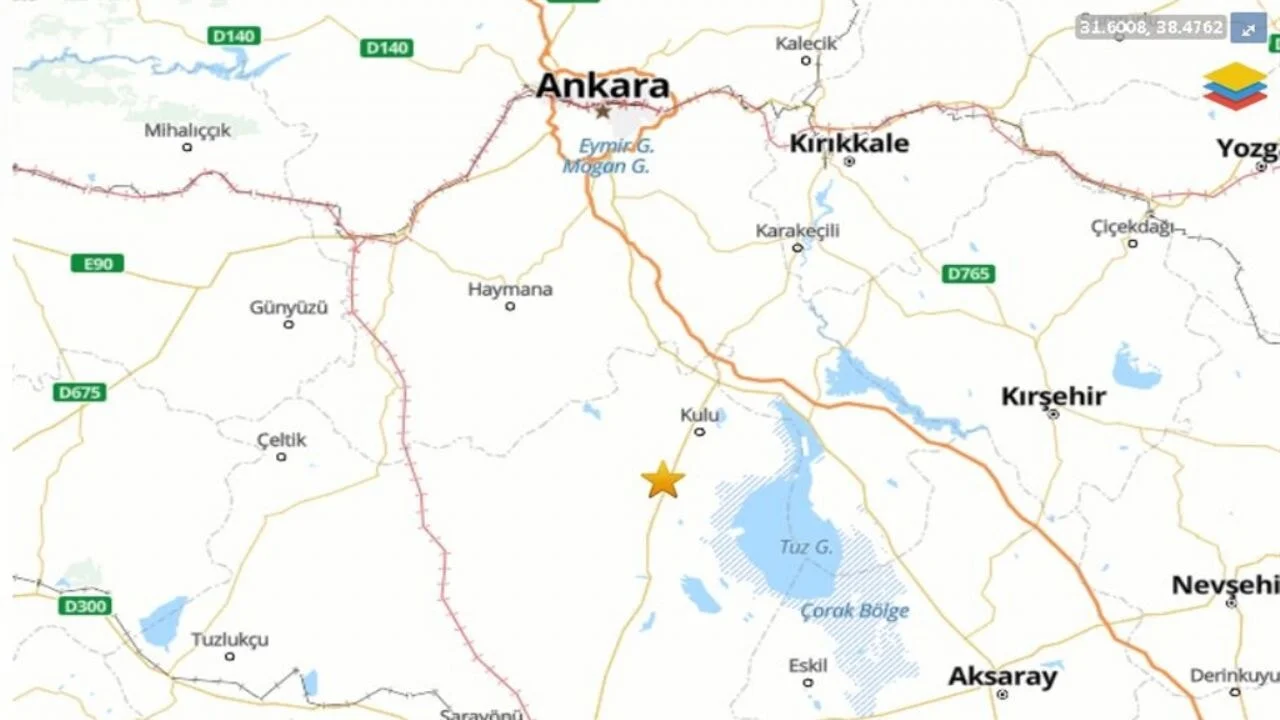 Konya'da 4.2 büyüklüğünde deprem
