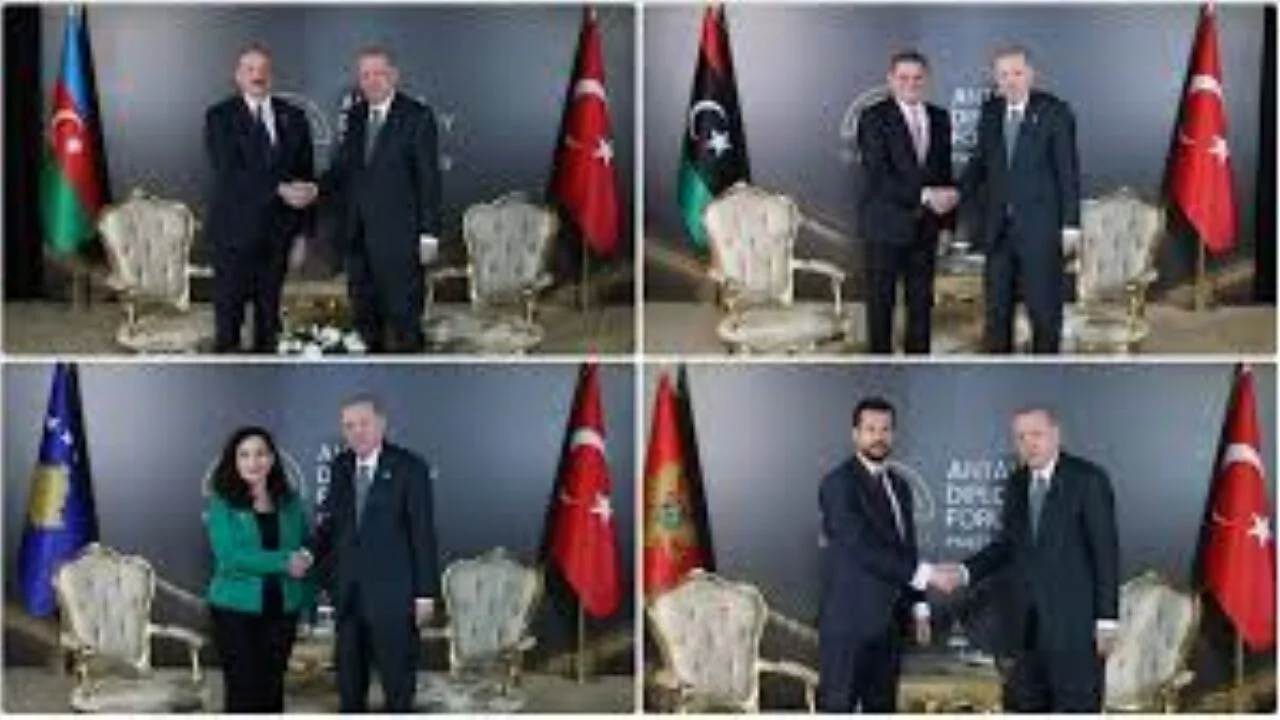Cumhurbaşkanı Erdoğan Antalya Diplomasi Forumu'nda liderlerle bir araya geldi