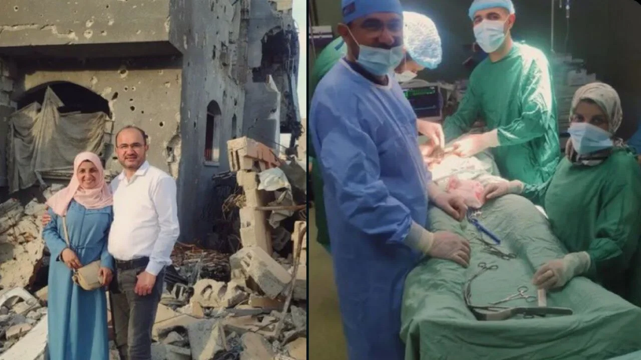 Erdoğan talimat verdi; yeni evli Türk doktor ile Filistinli hemşire Türkiye'ye getirildi