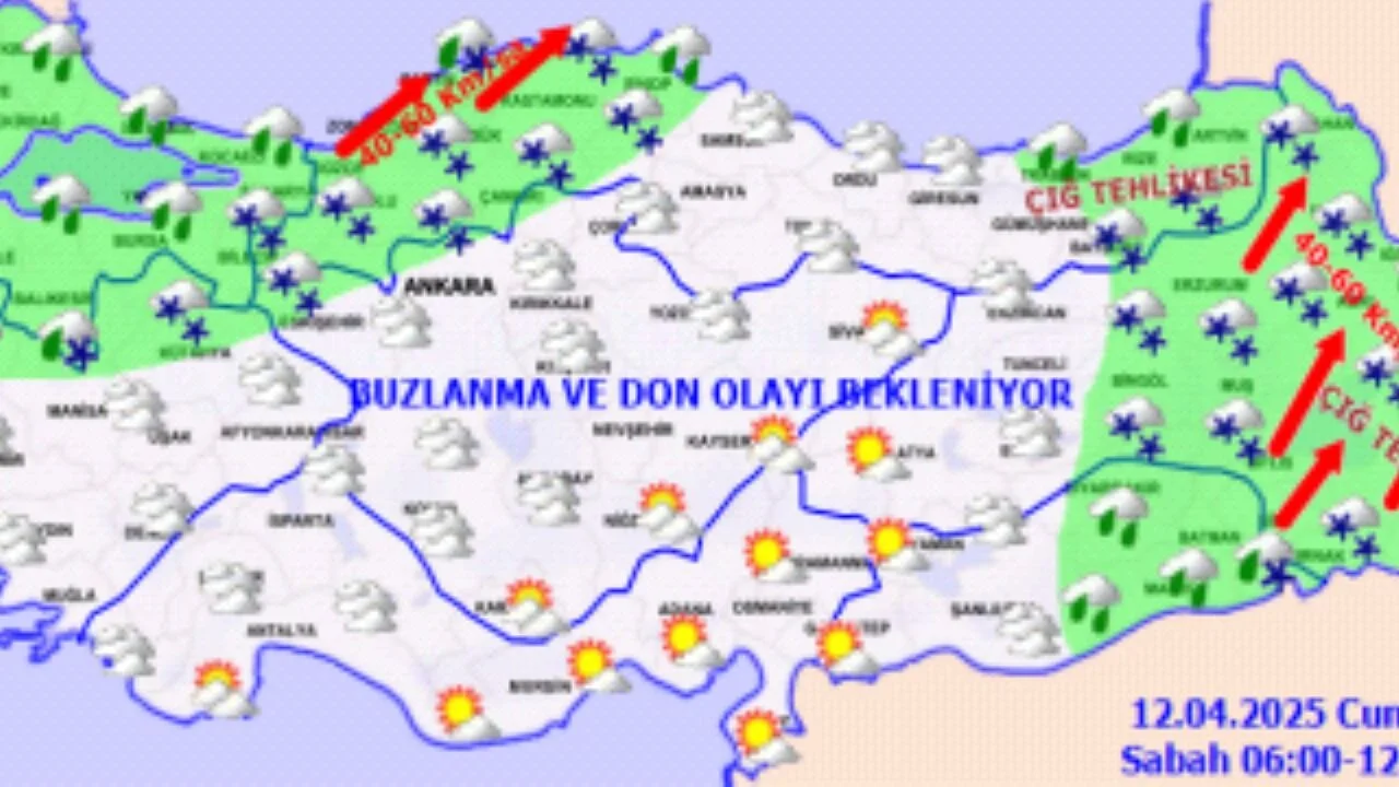 Hava durumu12 Nisan 2025