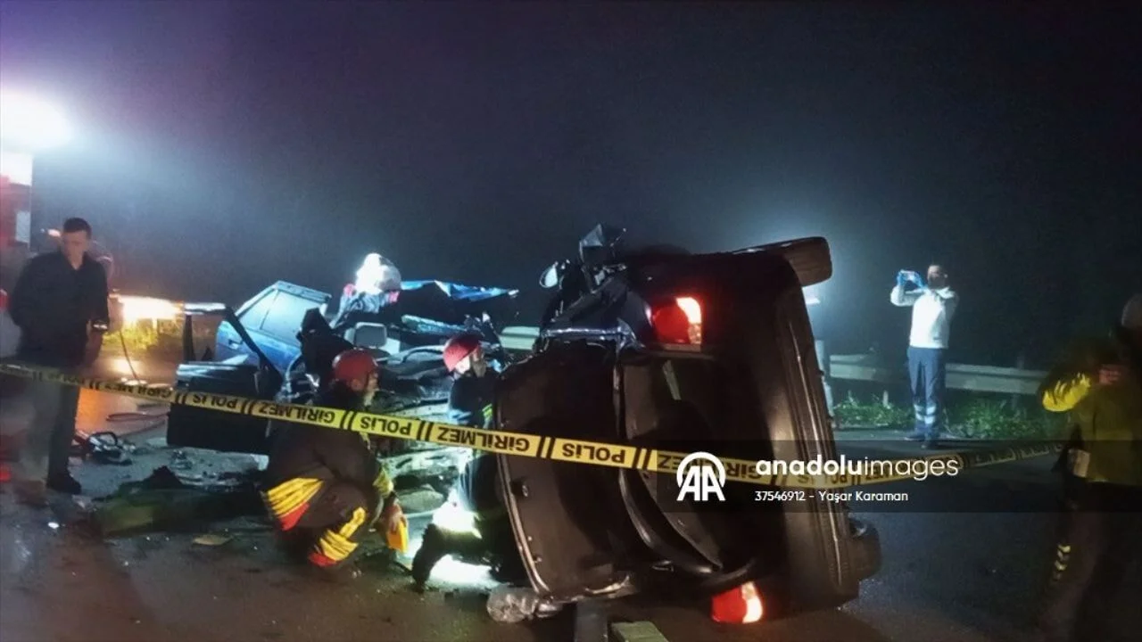Samsun'da korkunç trafik kazası
