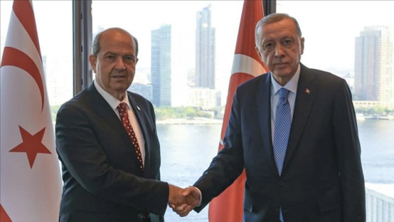 Cumhurbaşkanı Erdoğan, KKTC Cumhurbaşkanı Ersin Tatar ile görüştü