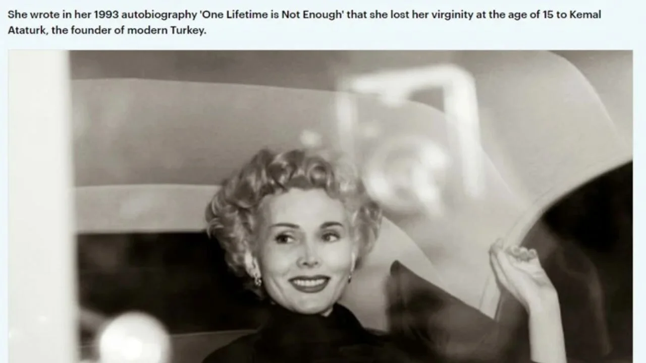 Gökçek'ten 'Zsa Zsa Gabor' paylaşımı