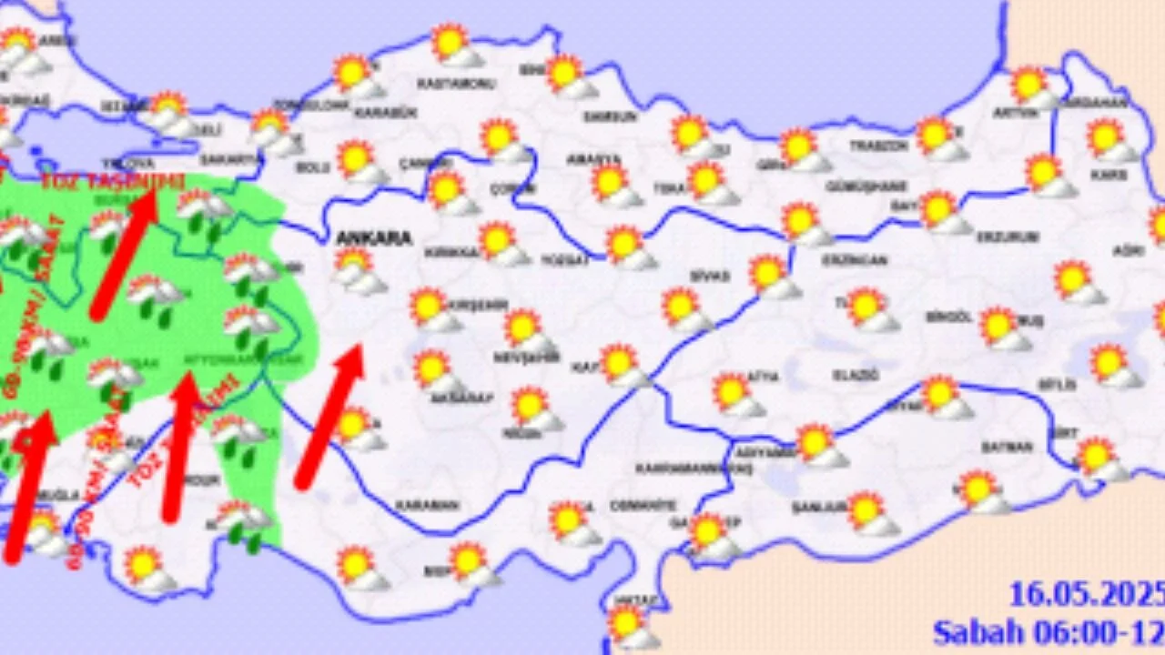 Hava durumu 16 Mayıs 2025