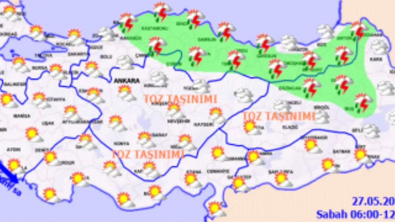 Hava durumu 27 Mayıs 2025