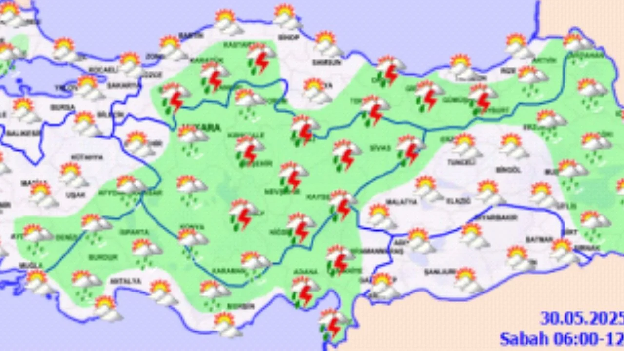 Hava durumu 30 Mayıs 2025