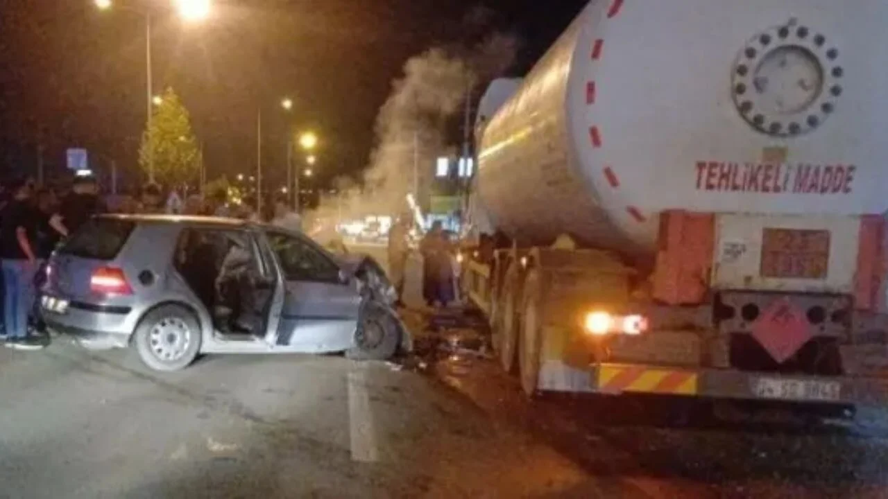 Çorum'da akaryakıt tankeriyle korkunç kaza