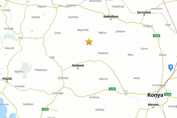 Konya'da korkutan deprem