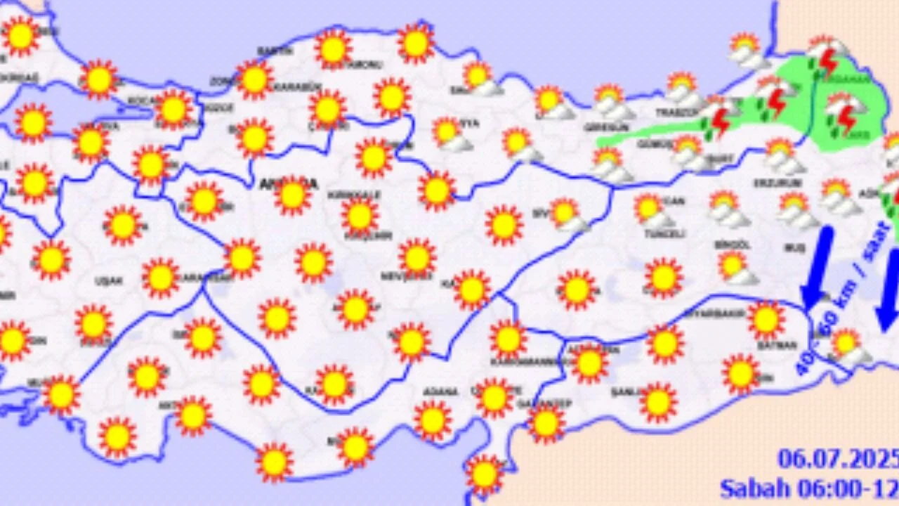 Hava durumu 9 Temmuz 2025