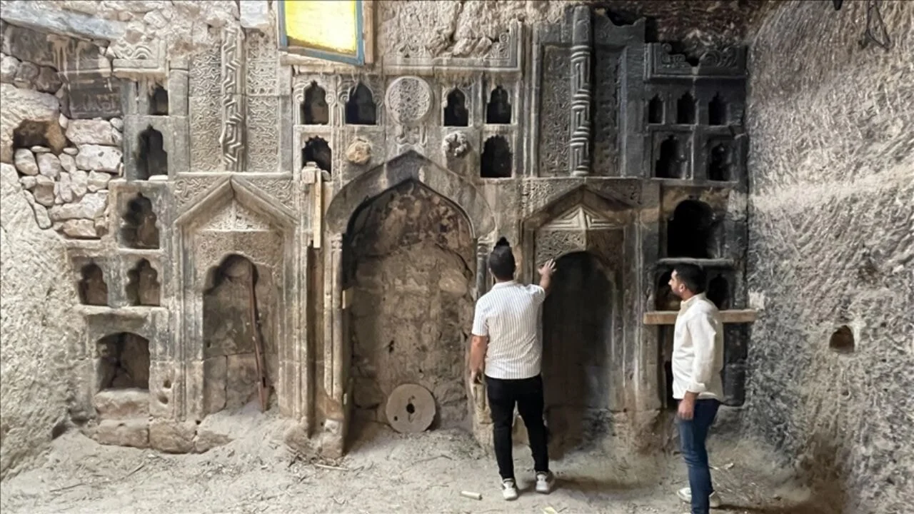 Temizlenen odunluğun 600 yıllık ibadethane olduğu ortaya çıktı
