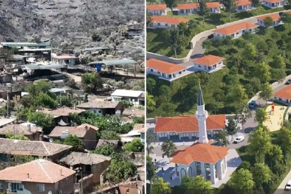 Yangınla kül olmuştu! Bakan Kurum müjdeyi paylaştı: Şimdi sözümüzün temelini atma zamanı