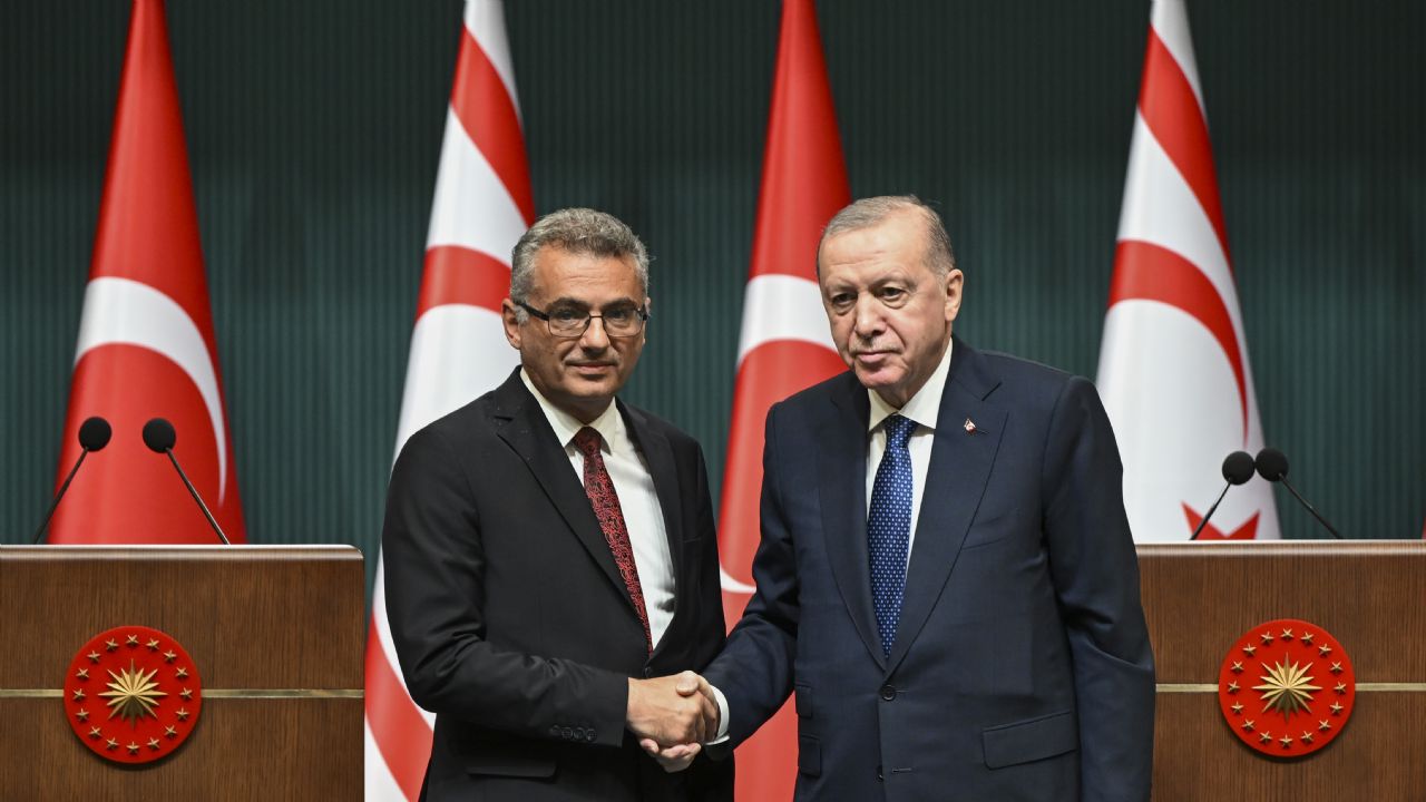 Cumhurbaşkanı Erdoğan ve KKTC Cumhurbaşkanı Erhürman'dan açıklamalar