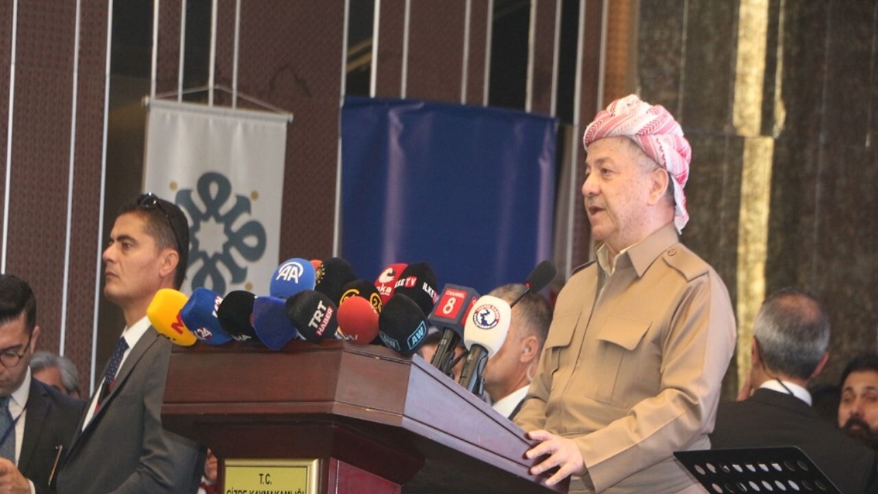 Mesut Barzani, Cizre'de konuştu