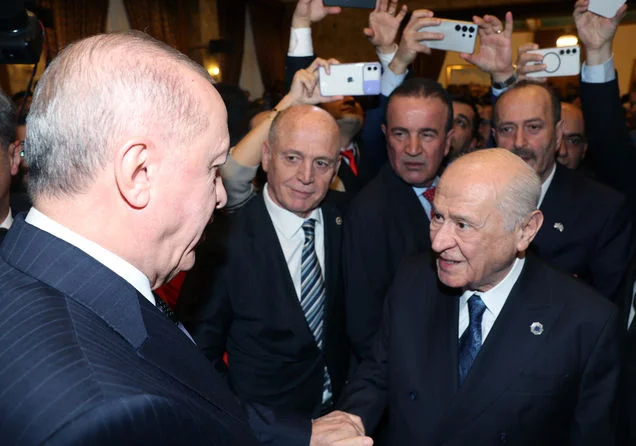 Cumhurbaşkanı Erdoğan, Bahçeli ile bir araya geldi