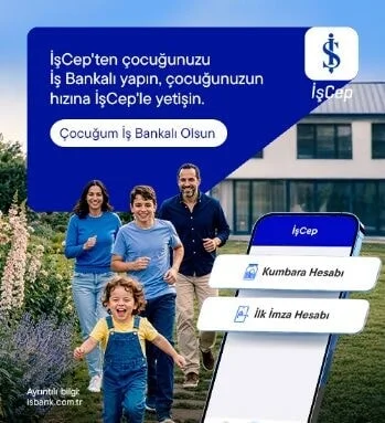 İşCep'ten çocuğunuzu İş Bankalı yapın, çocuğunuzun hızına İşCep'le yetişin.