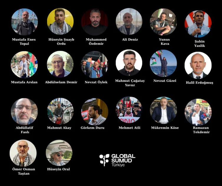 İsrail'den Sumud'a saldırı: Alıkonulan Türk vatandaşlarının isimleri