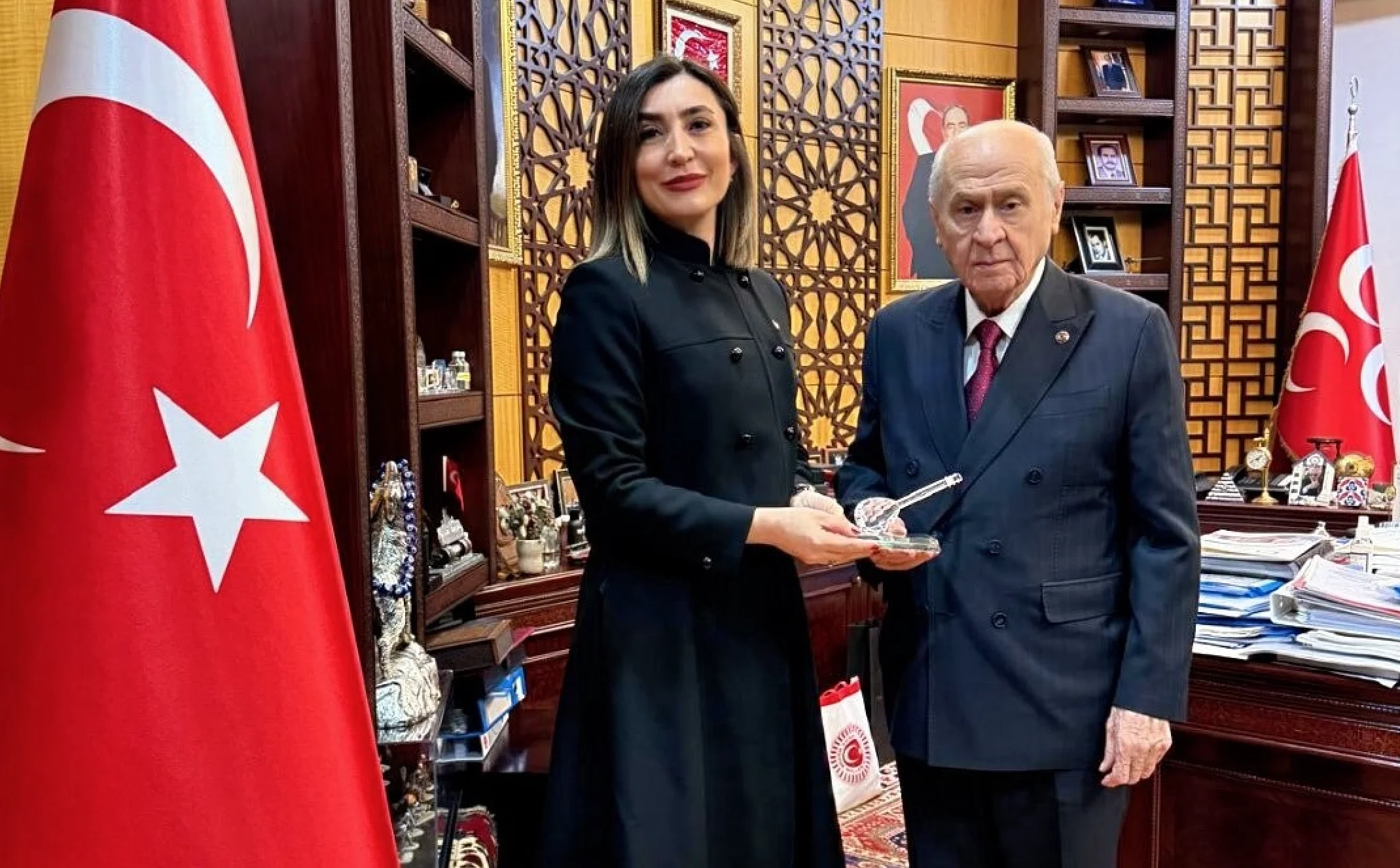 Alevi-Bektaşi derneğinden Bahçeli'ye ziyaret