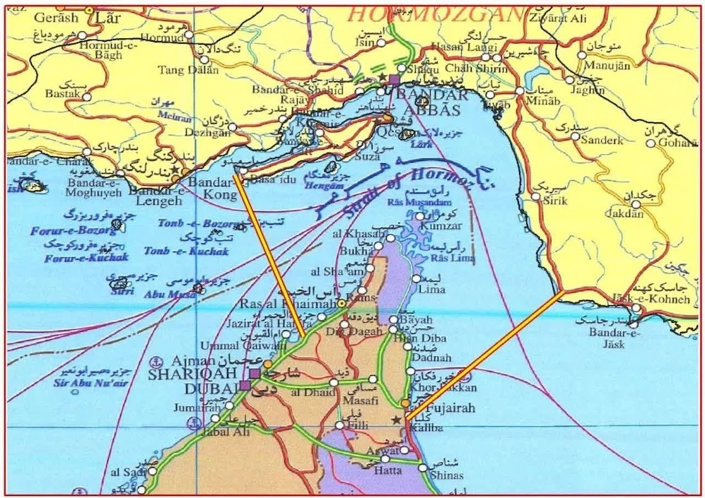İran’dan Hürmüz Boğazı kontrol haritası