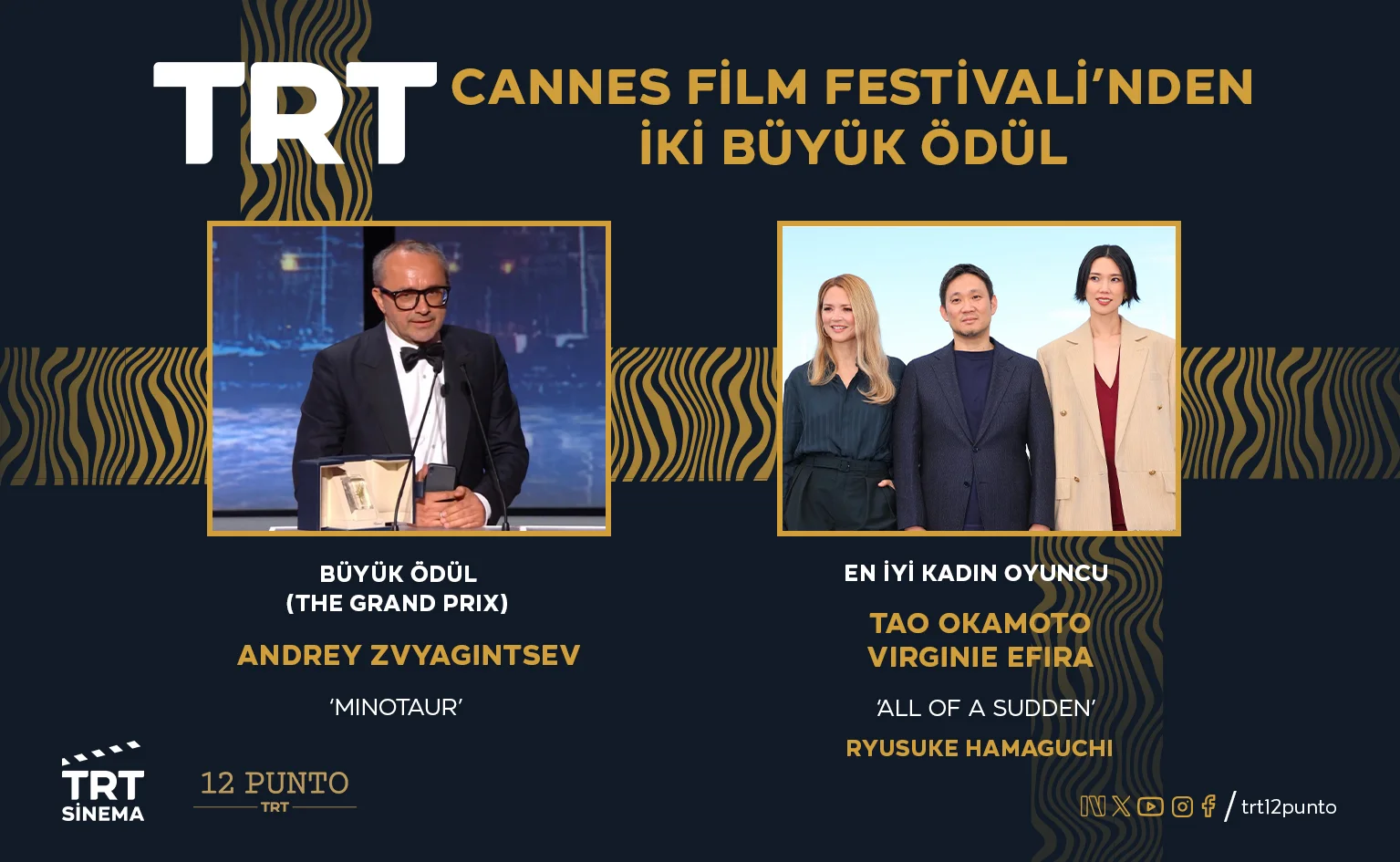 TRT filmlerine Cannes’tan 2 büyük ödül
