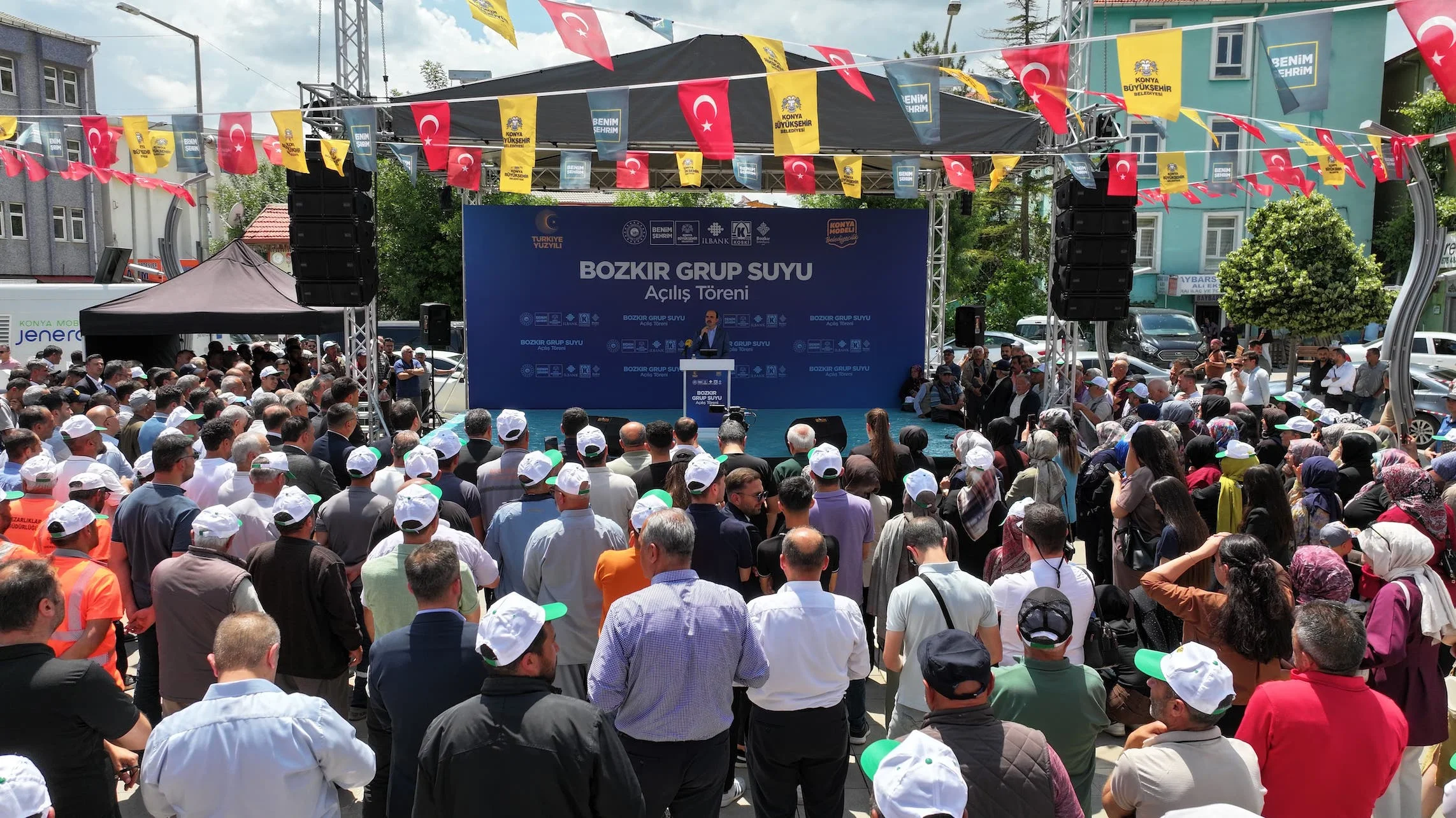 Başkan Altay Güneysınır'da vatandaşlarla buluştu; Bozkır'da Grup Suyu Projesinin açılışını yaptı