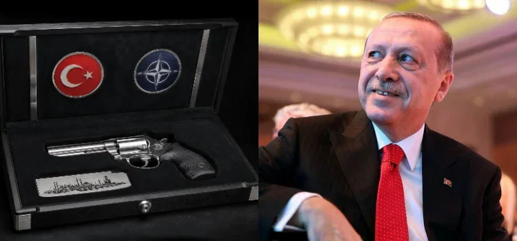 Erdoğan'ın hediye ettiği özel silah markası ne? Revolver gündemde