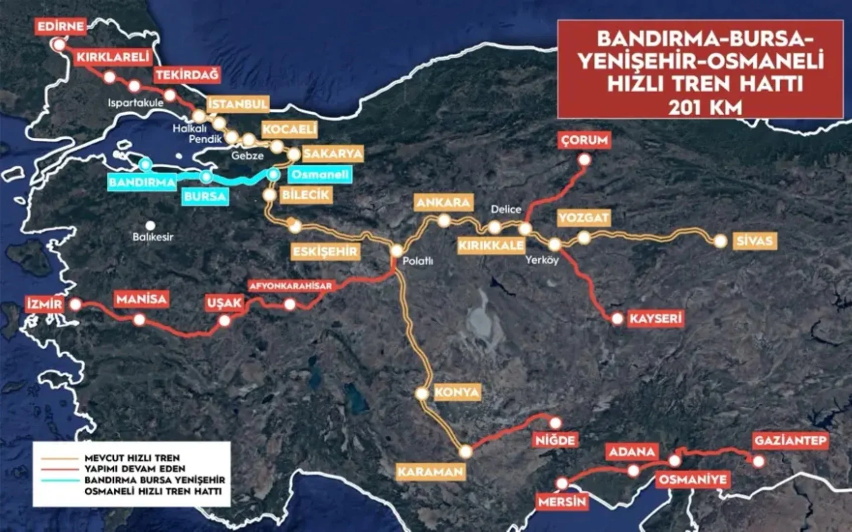 Hızlı trende geri sayım! 3 büyükşehir 2 saat 15 dakikaya inecek