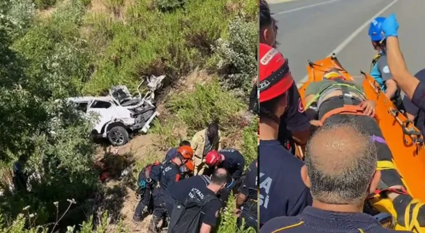Manavgat'ta kamyonet 150 metrelik uçuruma yuvarlandı: Aynı aileden 5 ölü