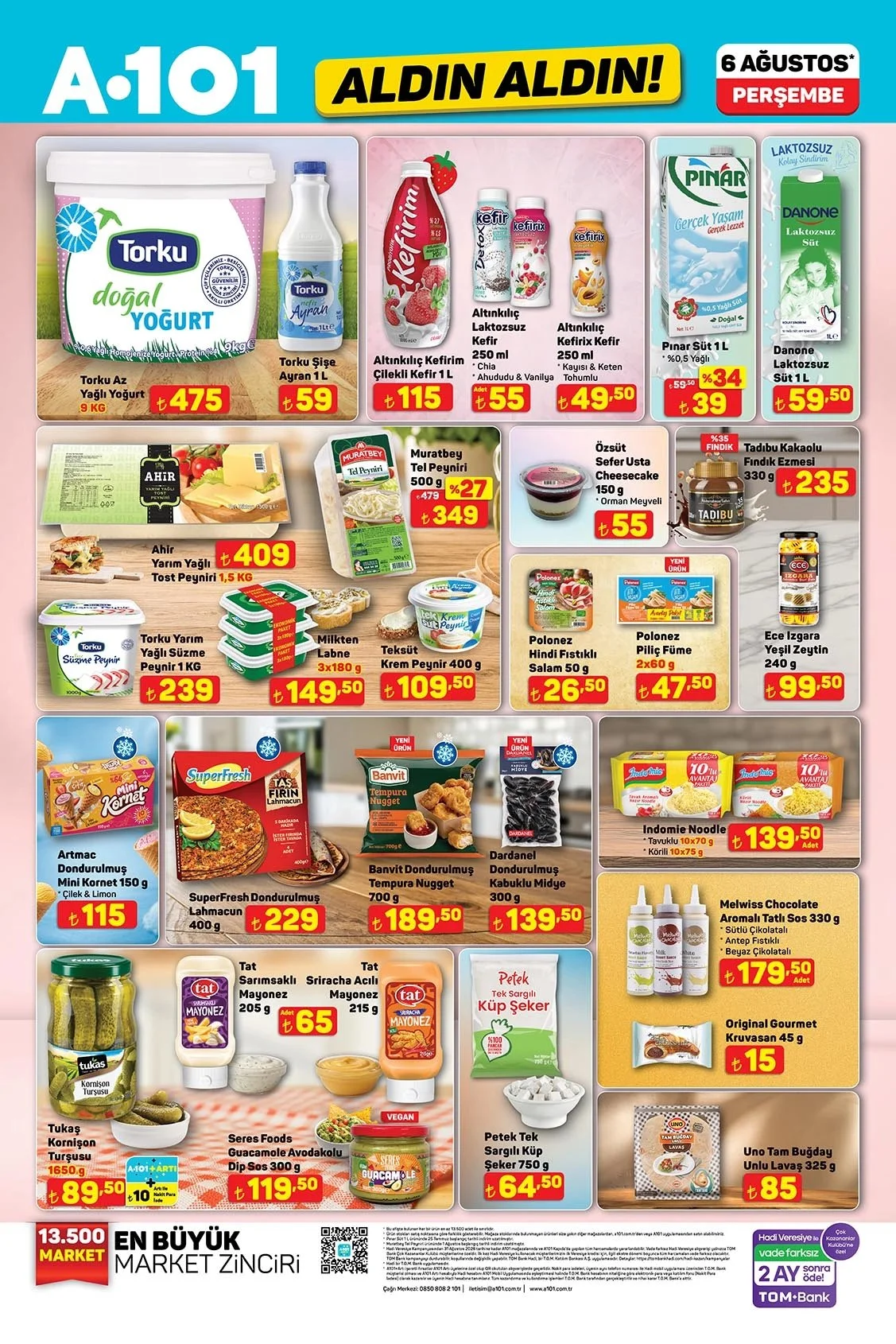 A101'de çılgın fırsatlar: Aktüel 6 Ağustos aldın aldın katalog ürün listesi