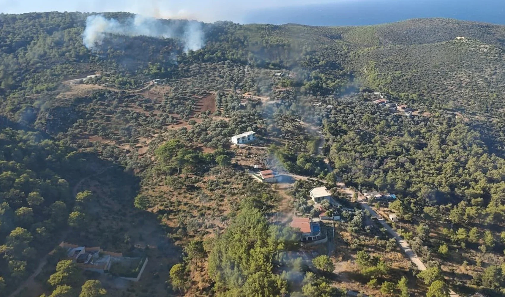 Antalya Kaş'ta orman yangını! 6 helikopter ve 4 uçak sevk edildi