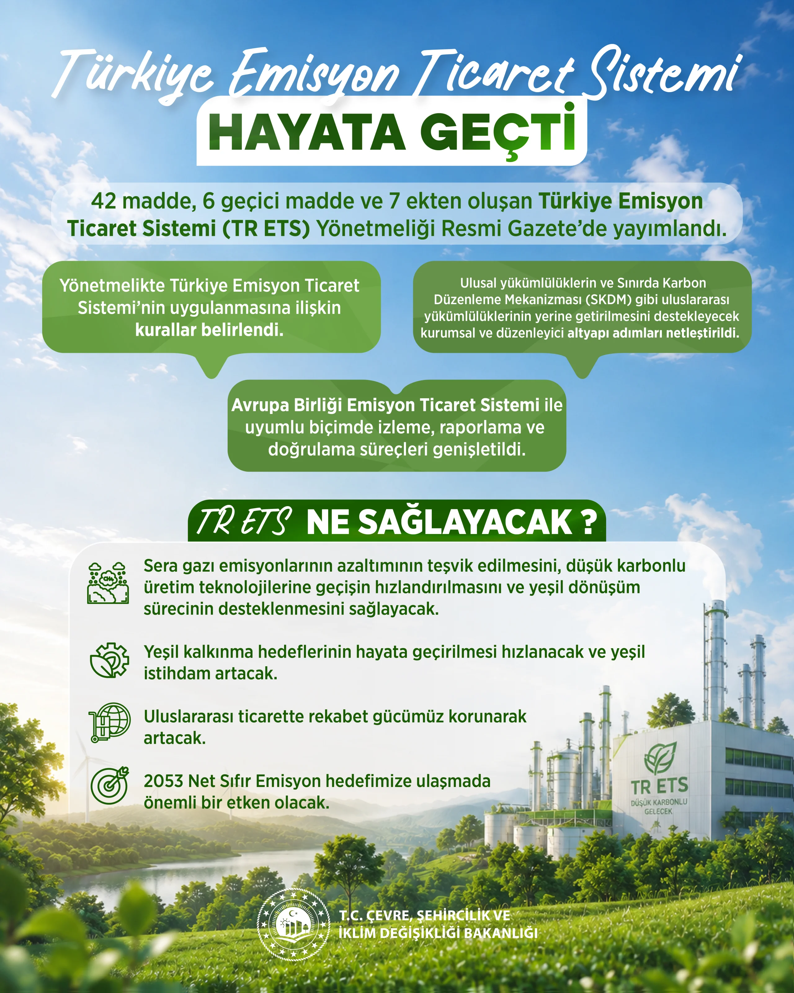 Bakan Kurum duyurdu: Türkiye Emisyon Ticaret Sistemi geldi